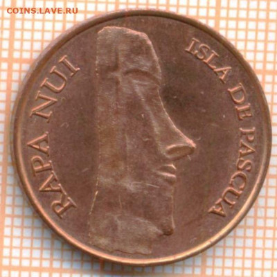 Остров Пасха 50 песо 2007 г., до 29.04.2024 г. в 22.00 по Мо - Остров Пасха 50 песо 2007 725а