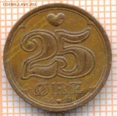 Дания 25 эре 1996 г., до 02.05.2024 г. в 22.00 по Москве - Дания 25 эре 1996 742а