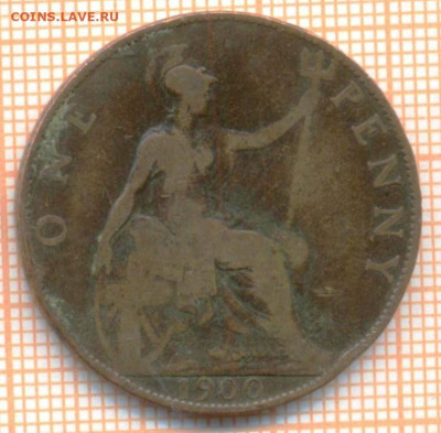 Великобритания 1 пенни 1900 г., до 03.05.2024 г. в 22.00 по - Великобритания 1 пенни 1900 740