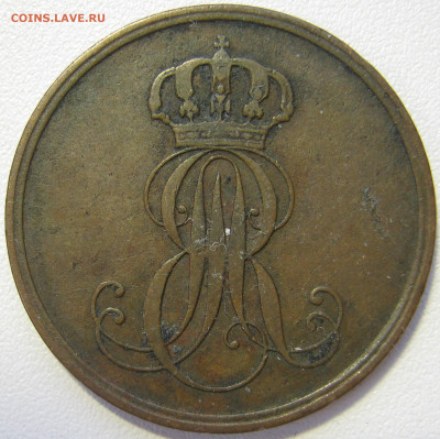  Ганновер 2 пфеннига 1850 B Эрнст Август до 01.05. - IMG_8554.JPG