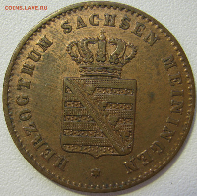  Саксен-Мейнинген 2 пфеннига 1867 до 01.05. - IMG_8575.JPG