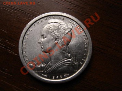 Французская Экватор. Африка 1 франк 1948 до20.01.12 в 21.00М - IMG_2308