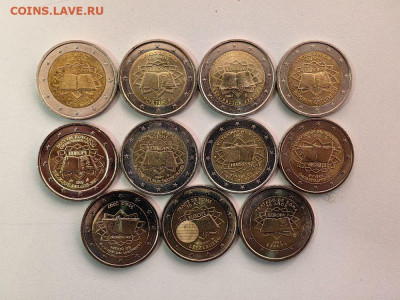 Набор 2 евро 2007 Римский договор (11шт), до 05.05 - Набор Римский договор-1