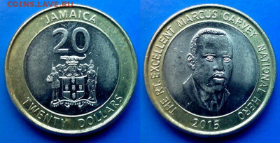 Ямайка - 20 долларов 2015 года (БИМ) до 06.05 - Ямайка 20 долларов, 2015