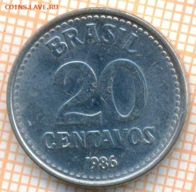 Бразилия 20 сентаво 1986 г., до 08.05.2024 г. в 22.00 по Мос - Бразилия 20 сентаво 1986 771