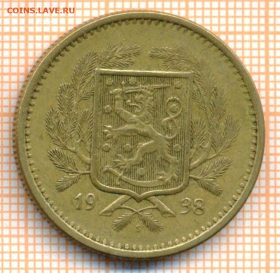 Финляндия 20 марок 1938 г., до 08.05.2024 г. в 22.00 по Мос - Финляндия 20 марок 1938 780