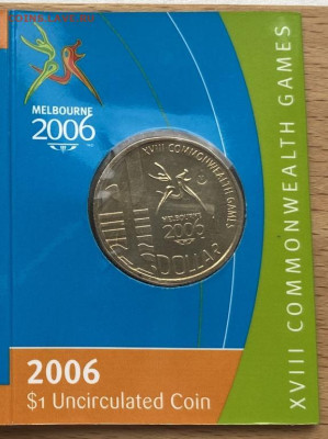 Австралия 1$ доллар 2006 Игры Содружества Спорт буклет блист - avstralija_1_dollar_2006_igry_sodruzhestva_sport_buklet_blister (1)