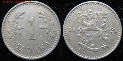 Финляндия 1 марка 1939 до 11-05-24 в 22:00 - Финляндия 1 марка 1939    3347