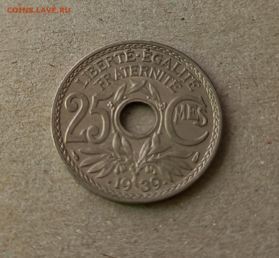 25 сантимов 1939 года Франция - 13