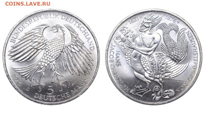 ФРГ. 5 марок 1976 г. Гриммельсгаузен. До 08.05.24. - Р2100