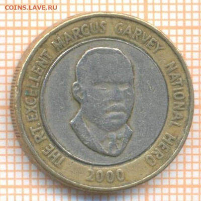 Ямайка 20 долларов 2000 г.,до 12.05.2024 г. в 22.00 по Москв - Ямайка 20 долларов 2000 20 159