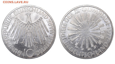 ФРГ. 10 марок 1972 г. В Германии. До 08.05.24. - Р2140
