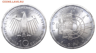 ФРГ. 10 марок 1989 г. Бонн. До 08.05.24. - Р2179