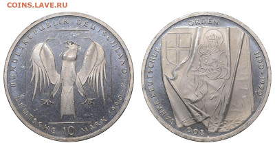 ФРГ. 10 марок 1990 г. Орден. До 08.05.24. - Р2194