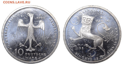 ФРГ. 10 марок 1995 г. Лев. До 08.05.24. - Р2244