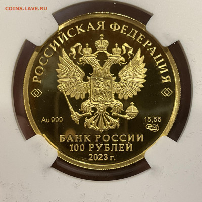 100 Рублей 2023 Белка NGC PF70 - IMG_6285
