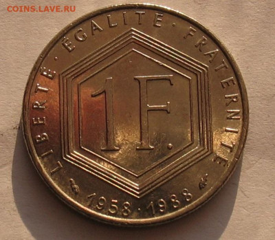 Франция 1 франк 1988 до 13.05.24г. 22.00ч. - Франция 1а