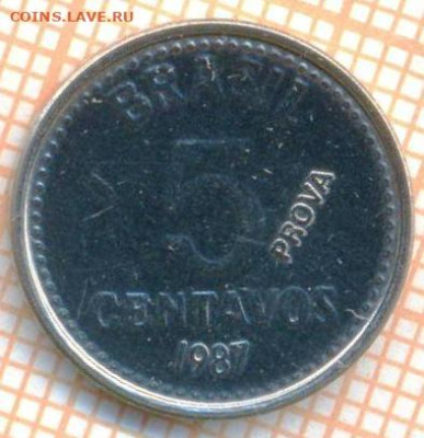 Бразилия 5 сентаво 1987 PROVA г.,до 13.05.2024 г. в 22.00 по - Бразилия 5 сентаво 1987 PROVA 781