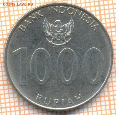 Индонезия 1000 рупий 2010 г., до 14.05.2024 г. в 22.00 по М - Индонезия 1000 рупий 2010 799а