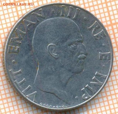 Италия 50 чент 1941 г., до 14.05.2024 г. в 22.00 по Москве - Италия 50 чентезимо 1941 804а