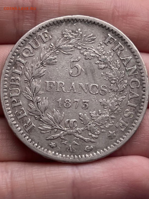 Франция, 5 Франков 1873 года до 11.05.24 - 4dd13d1f-e34b-4ab7-a301-e0483629464d