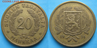 Финляндия 20 марок 1934 до 14-05-24 в 22:00 - Финляндия 20 марок 1934    130-ак15-3105