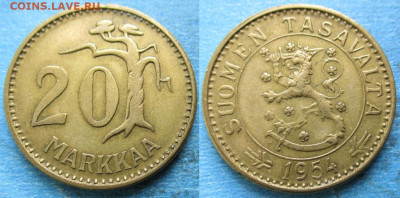 Финляндия 20 марок 1954 до 14-05-24 в 22:00 - Финляндия 20 марок 1954    12758