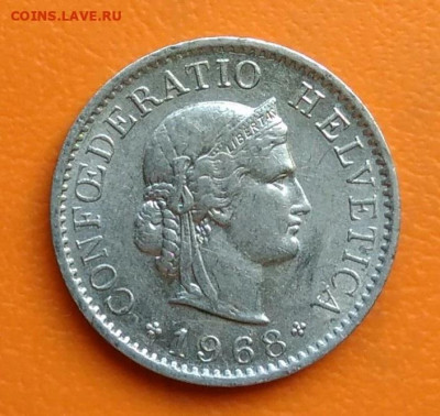 Швейцария 5 раппен 1968 года до 12.05.2024 - IMG_20240428_212054