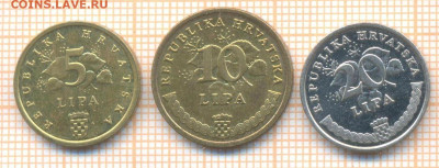 Хорватия 3 монеты , до 15.05.2024 г. в 22.00 по Москве - Хорватия 3 мон 25 172