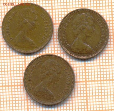2 пенни 1971,74,77 г., до 16.05.2024 г. в 2 - Великобритания полпенни 3шт 814