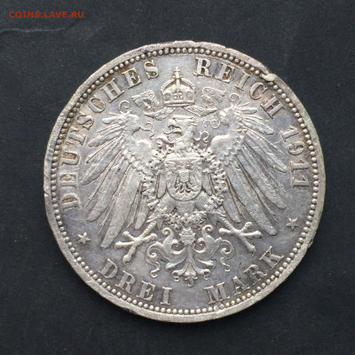 Германская Империя, 3 Марки 1911, ВильгельмII, до 17.05.2024 - 6ADD7460-197D-4C77-BEDE-EC24AA5FC0BF