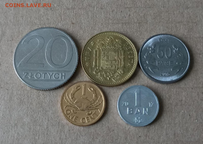 5 разных иностранных монет - 16