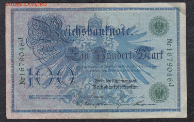 Германия 1908 100 марок до 17 05 - 27