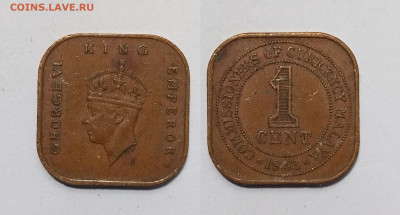 Британская Малайя 1 цент 1943 г Георг VI II тип - 14.05 - IMG_20240509_111612