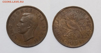 Новая Зеландия 1 пенни 1951 г Георг VI - 14.05 - IMG_20240509_112436