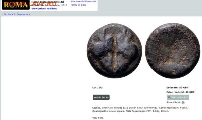 12 статера биллон 4-5 век до н.э. - Lesbos_RN