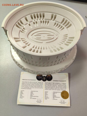 1 доллар 2014 Ниуэ Колизей 2шт, Ag925, до 21.05 - ЯЯ Колизей-4