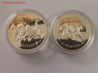 1 доллар 2014 Ниуэ Колизей 2шт, Ag925, до 21.05 - ЯЯ Колизей-2