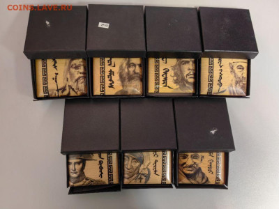 1000тугр 2016-2022 Монголия. Революционеры (к-кт 7шт), Ag999 - ЯЯ Революционеры - 4