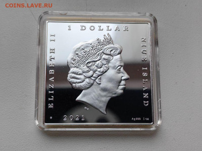 1дол 2021 Ниуэ Странник. Каспар Давид Фридрих, Ag999, до 21 - ЯЯ Странник над морем-3