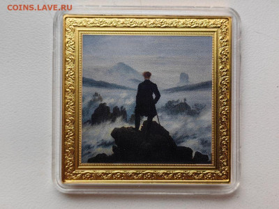 1дол 2021 Ниуэ Странник. Каспар Давид Фридрих, Ag999, до 21 - ЯЯ Странник над морем-2