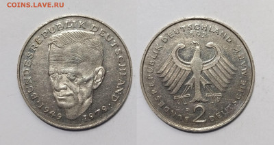 ФРГ 2 марки 1992 года, Курт Шумахер - 18.05 - IMG_20240509_112025
