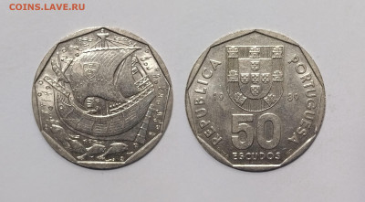 Португалия 50 эскудо 1989 года, корабль - 18.05 - IMG_20240509_112823