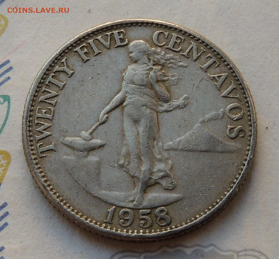 Филиппины 25 сентаво 1958 до 19.05.2024 - Филиппины 25 сентаво 58.JPG