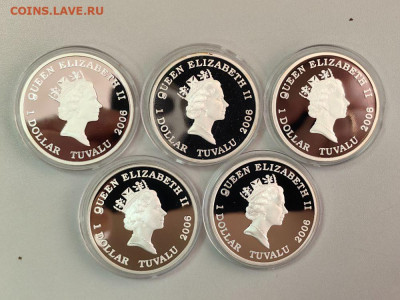 1дол 2006 Тувалу. Автомобили мира (5шт), Ag999, до 22.05 - ЯЯ Авто мира - 3