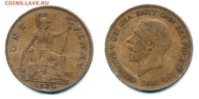 Великобритания 1 пенни 1930 до 23.05 22:00 - 1penny1930_GB