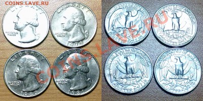 США QUARTER DOLLAR 1966,79,80,81г. до 23.01.12 в 22:00МСК - 1-4cx4