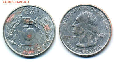 QUARTER DOLLAR GEORGIA & DELAWARE (Р) до 23.05 22:00 - 25c1999Georgia