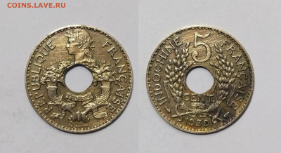 Французский Индокитай 5 центов 1939 г - 21.05 - IMG_20240517_070119