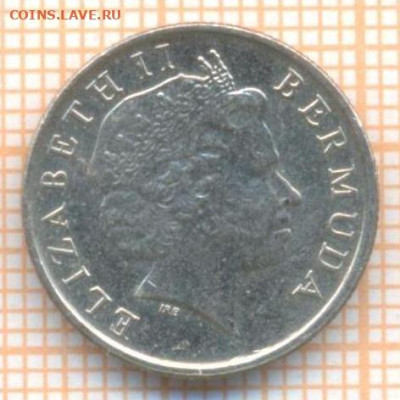 Бермуды 10 центов 2004 г., до 26.05.2024 г. в 22.00 по Москв - Бермуды 10 центов 2004 510а